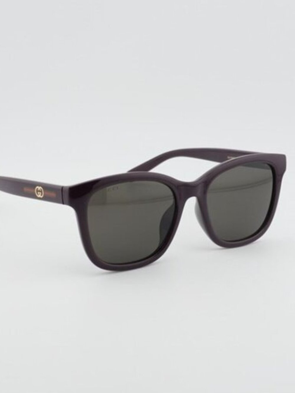 Gucci GG1984SK 004 Unisex Sunglasses Violet Square Frame, Grey Lenses